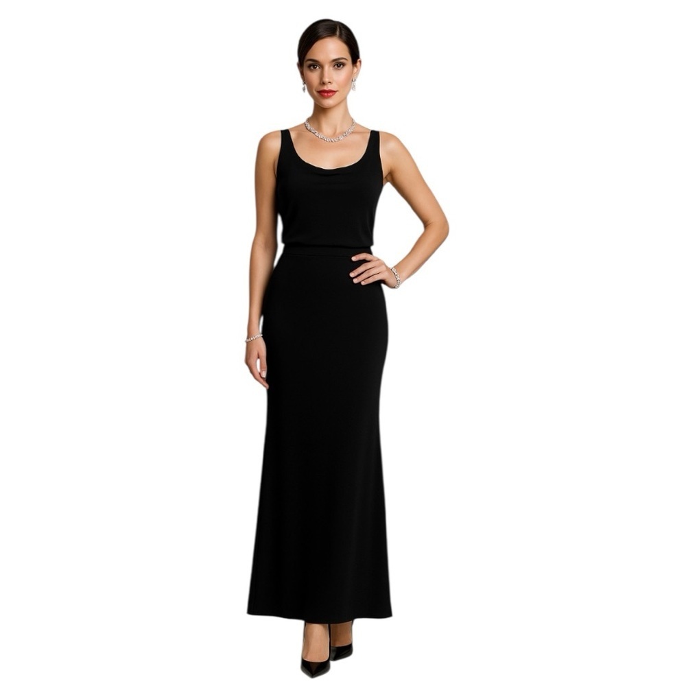 Liz Claiborne Women's Black Preppy Whimsigoth Beaded Long Maxi Skirt Size 4